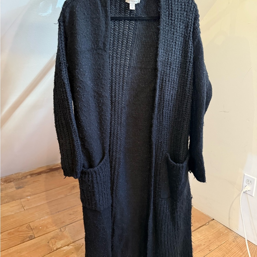 Topshop Black Knit Cardigan